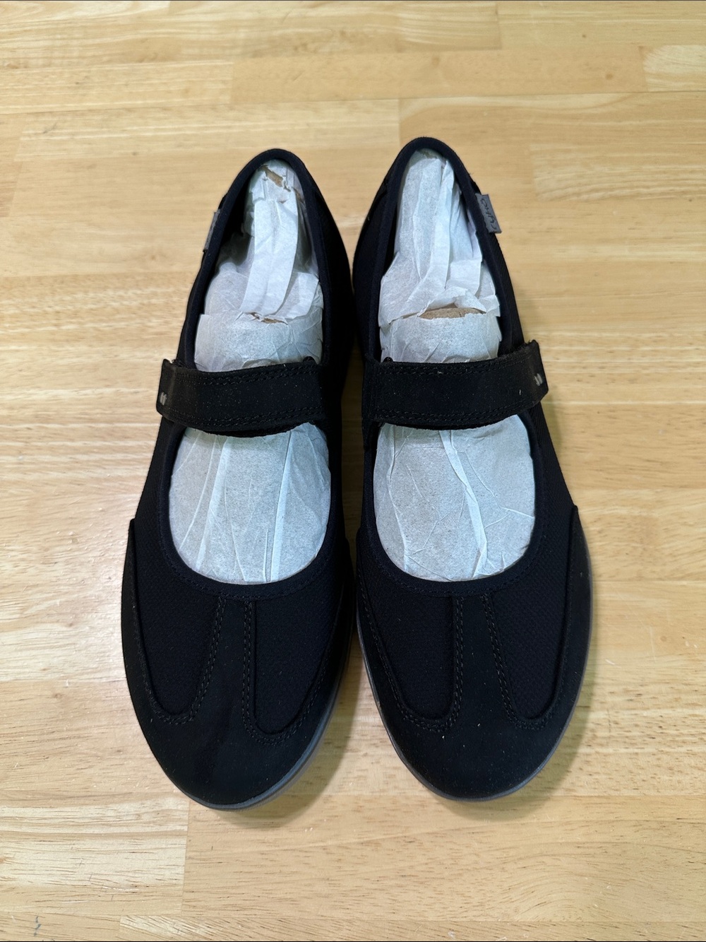 Ryka Black Mary Jane Flats with Adjustable Strap
